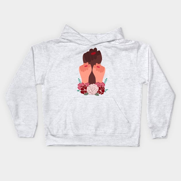 Rise For Better World Kids Hoodie by TheVibrantThread